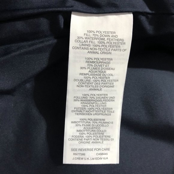 J Crew Puffy Winter Vest Womens PXS Blue White Pockets Fair Isle Excursion Outer - Picture 7 of 15